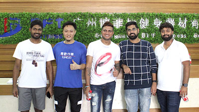 印度客戶來中國進口荔枝视频APP黄色健身房器械
